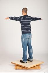 Whole Body Man T poses Casual Average Studio photo references